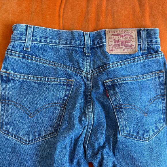 Levi 505 Regular Fit Straight Leg W32 L32 - Picture 4 of 7